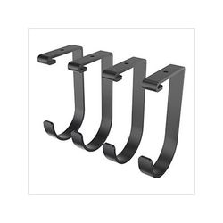 Fleximounts Black Flat Storage Hook (4-Pack)