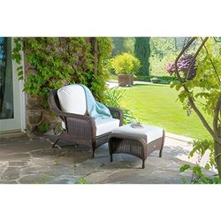 Tortuga Outdoor Sea Pines 2-Piece Seating Set (Java / Canvas Canvas)