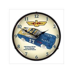Collectable Sign and Clock Holman Moody Torino Backlit Wall Clock