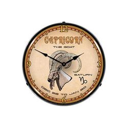 Collectable Sign & Clock Capricorn Backlit Wall Clock