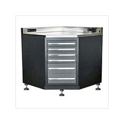 Dragonfire Tools 6-Drawer Heavy Duty Lower Corner Cabinet with Leveling Feet