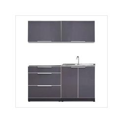 NewAge Outdoor Kitchens Aluminum Slate 4-Piece Outdoor Kitchen Set