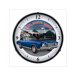 Collectable Sign and Clock 1971 Monte Carlo Backlit Wall Clock