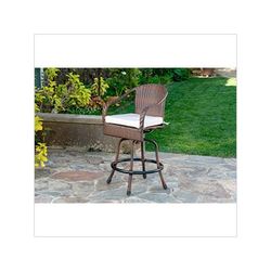 Tortuga Outdoor Sea Pines Bar Chair (Java / Canvas Natural)