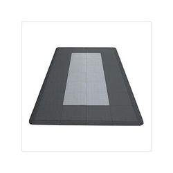 Speedway Tile Motorcycle Garage Floor Tile Mat / Pad (Black / Grey)