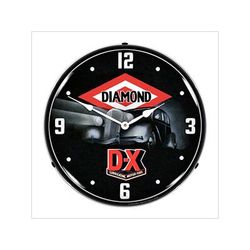 Collectable Sign and Clock DX Lubricating Motor Fuel Backlit Wall Clock