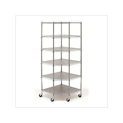 Seville Classics 6-Tier Corner Wire Shelving System
