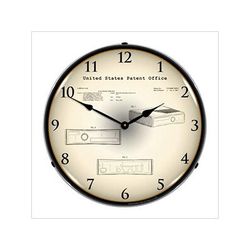 Collectable Sign and Clock 2010 Xbox 360 Patent Blueprint Backlit Wall Clock
