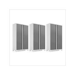 NewAge Garage Cabinets 3 x BOLD Series 42-Inch Platinum Locker