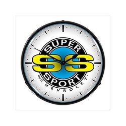 Collectable Sign and Clock Chevrolet SS Super Sport Backlit Wall Clock