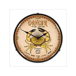 Collectable Sign & Clock Cancer Backlit Wall Clock