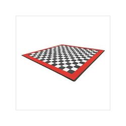 Swisstrax Diamondtrax Home Two Car Garage Floor Tile Mat (Jet Black / Racing Red / Arctic White)