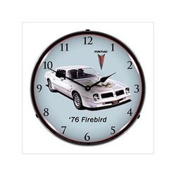 Collectable Sign and Clock 1976 Firebird TA Backlit Wall Clock