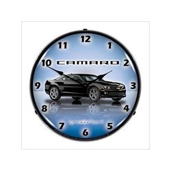 Collectable Sign and Clock Camaro G5 Black Backlit Wall Clock