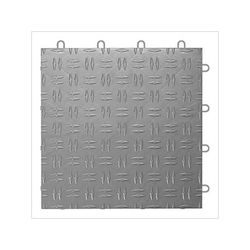 GearTile Diamond Pattern 12 x 12-Inch Graphite Garage Floor Tile (24 Pack)