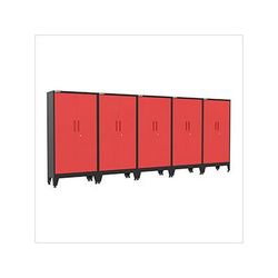 Armadillo Tough Red Gear Locker Tall Cabinet (5-Pack)