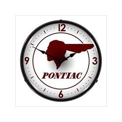 Collectable Sign and Clock Pontiac Backlit Wall Clock