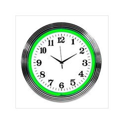 Neonetics 15-Inch Standard Green Neon Clock