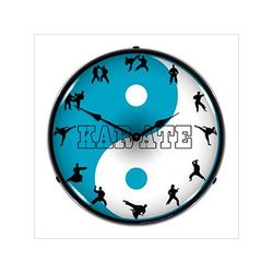 Collectable Sign and Clock Karate Backlit Wall Clock