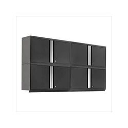 NewAge Garage Cabinets PRO Series Black 42" Wall Cabinet (4 Pack)