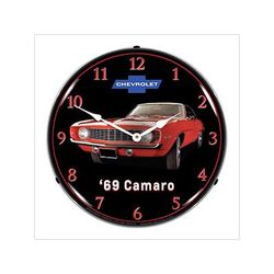 Collectable Sign and Clock 1969 Camaro Backlit Wall Clock