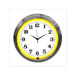 Neonetics 15-Inch Standard Yellow Neon Clock