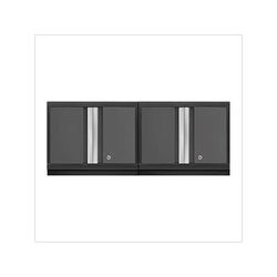 NewAge Garage Cabinets 2 x BOLD Series Grey Wall Cabinets