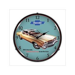 Collectable Sign and Clock 1973 Monte Carlo Backlit Wall Clock