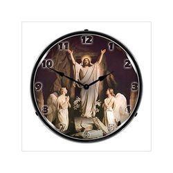 Collectable Sign and Clock Jesus The Resurrection Backlit Wall Clock