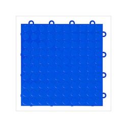 GearTile Coin Pattern 12 x 12-Inch Royal Blue Garage Floor Tile (24 Pack)