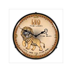 Collectable Sign and Clock Leo Backlit Wall Clock