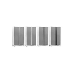 NewAge Products 4 x PRO Series Platinum 48 in. Multi-Use Locker