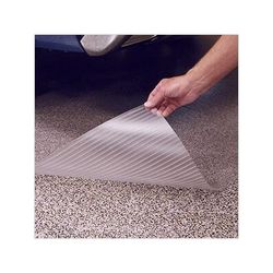 G-Floor 10' x 24' Clear Ribbed Floor Cover and Protector