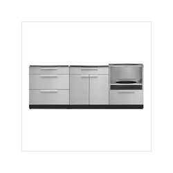 NewAge Outdoor Kitchens Stainless Steel 3-Piece Outdoor Kitchen Set (No Countertop)