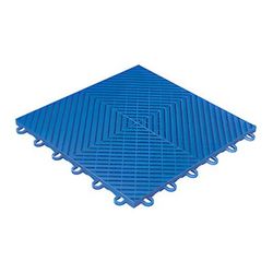 Swisstrax Ribtrax Smooth Home 1ft x 1ft Royal Blue Garage Floor Tile (Pack of 10)