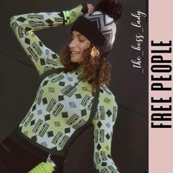 Free People Tops | Free People Top Snow Layer Ski Activewear Snowboarding | Color: Black/Yellow | Size: M