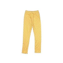 Lulus Leggings: Yellow Argyle Bottoms - Kids Girl's Size 75