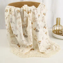 Nuova stampa coperta per passeggino coperta per neonato estate nappe coperta Swaddle coperta per