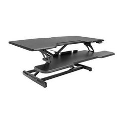 Mount-It! Electric Standing Desk Converter with 38" Desktop (Black) MI-8010