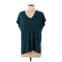 Cupio Pullover Sweater: Teal Tops - Women's Size Small