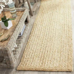 Tappeto 100% naturale juta intrecciata stile fatto a mano Runner tappeto casa soggiorno tappeto