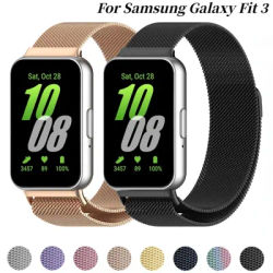 Cinturino ad anello Milanese in metallo per Samsung Galaxy Fit 3 Band braccialetto magnetico in