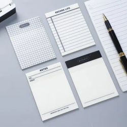 50 fogli griglia trasparente note adesive blocco note Memo To Do List Planner adesivi impermeabili