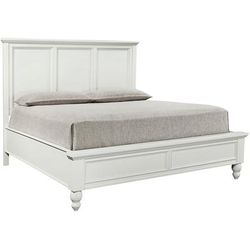 Cambridge Transitional White Queen Low Profile FB - Aspenhome Furniture ECB34032WHT-1