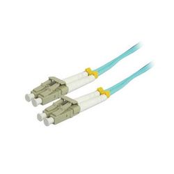 Comprehensive 10GB LC/LC Duplex 50/125 Multimode Fiber Patch Cable (Aqua, 32.8') LC-LC-OM3-10M