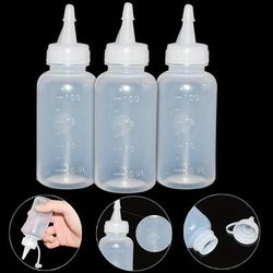 3pcs 100ml Squeeze Bottle, Color Mixing, Color Painting, Pigment Packaging, Sand Painting, Medicine Solution, Extrusion Plastic Bottle, Drip Glue, Small Oil Pot, Dispensing Bottle