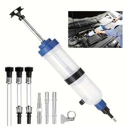 1 Set Manual Oil Fluid Pump, Automotive Oil Syringe, Car Oil Fluid Extractor For Oil Changes In Private Cars