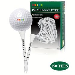 120pcs Durable Wooden Golf Tees - Perfect For Consistent Tee Height And Improved Accuracy On The Course