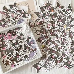 100 Sheets Of Stickers Kuromi Stickers Laptop Notebook Phone Case Decoration Diy Stickers