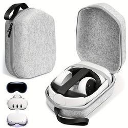 Hard Carrying Case For Oculus Quest 2 Basic/elite Version Vr Gaming Headset And Touch Accessories, Ultra-sleek Design For Travel And Home Storage.